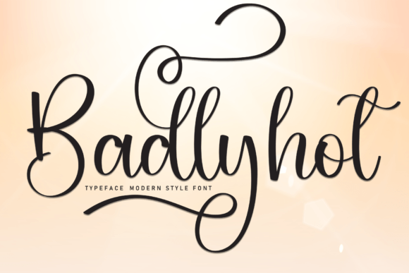 Badlyhot: A Handwritten Font for Crafters and Product Makers