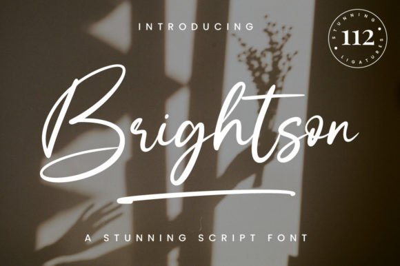 Brightson: A Handwritten Typeface for Thoughtful Branding
