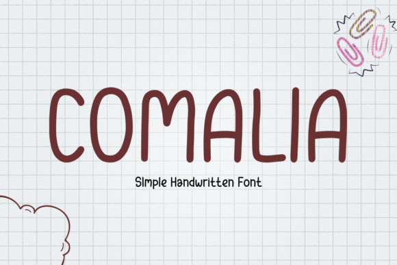 Comalia: A Handwritten Font with Editorial Heart