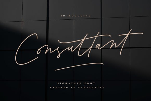 Consultant: A Script Amp Font Built for Real Design Work