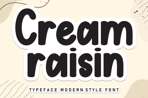 Cream Raisin Font Brings Warmth to Your Brand Identity