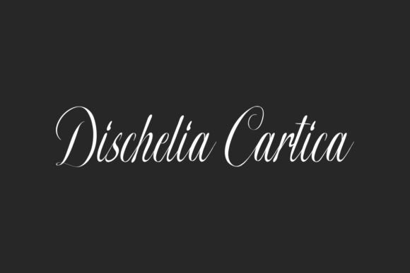 Dischelia Cartica: A Script Font with Romantic Appeal
