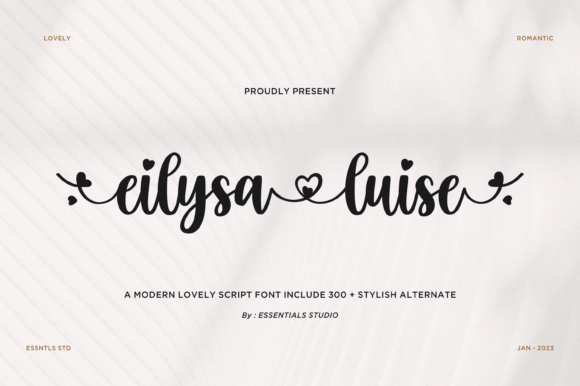 Eilysa Luise: A Script Font That Earned Its Place in My Branding Work
