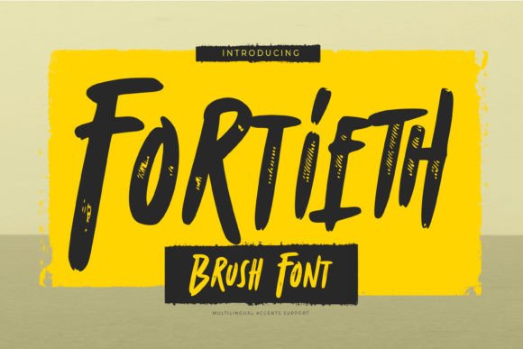Fortieth: A Handwritten Font That Strengthens Campaign Visuals and Message Clarity