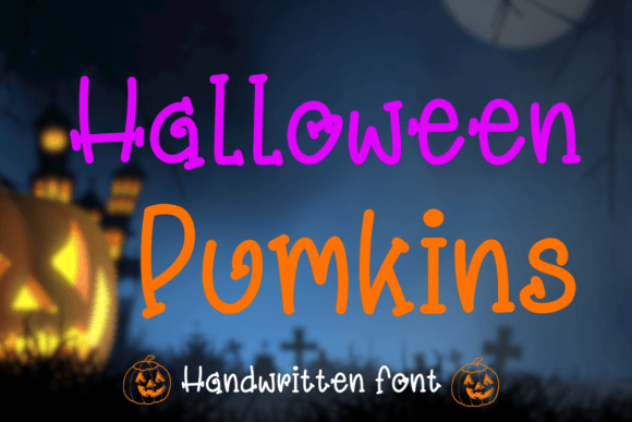 Halloween Pumkins Font for Crafters and Handmade Sellers