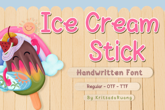 Ice Cream Stick: A Handwritten Font That Brings Joy to Branding