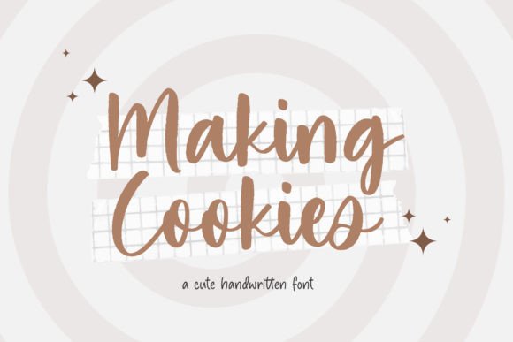 Making Cookies Font: A Warm Script for Editorial Design