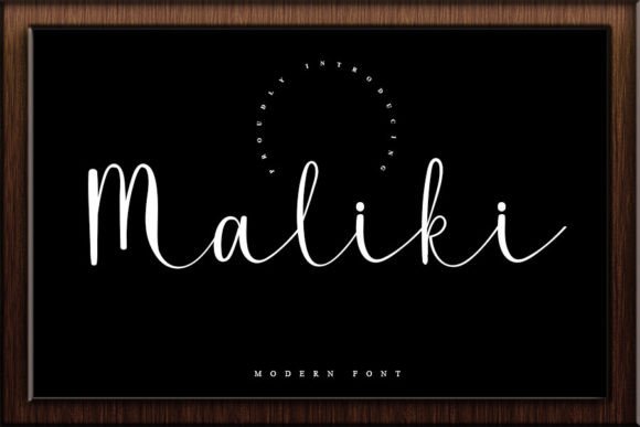 Maliki: A Handwritten Font for Elegant Brand Design