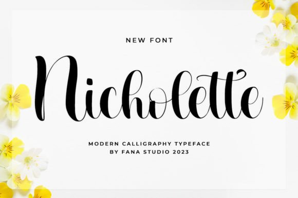 Nicholette: A Handwritten Font for Handmade Product Design