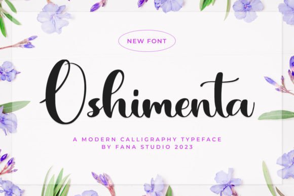 Oshimenta: A Script Font That Elevates Small Business Branding