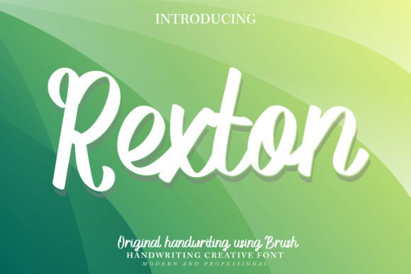 Rexton: A Script Font That Elevates Editorial Design