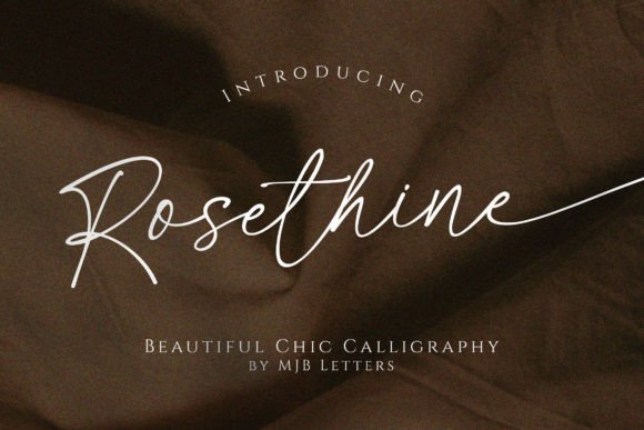 Rosethine: Elegant Calligraphy for Editorial Design