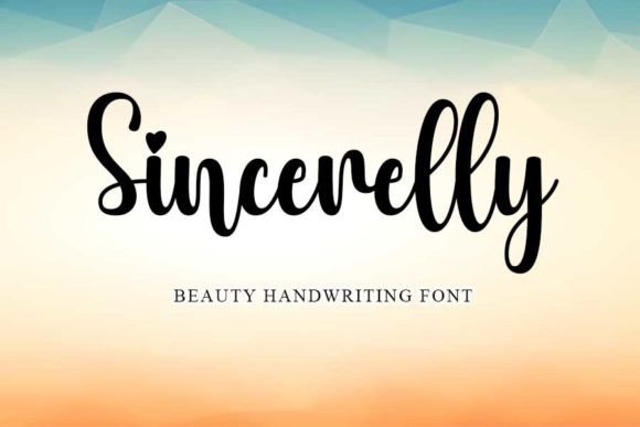 Sincerelly: A Handwritten Script Font Built for Digital Branding