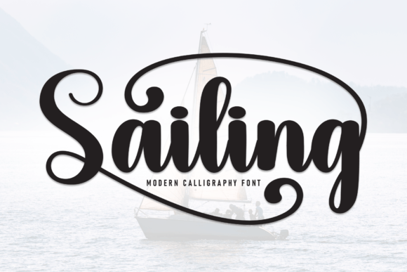 Testing Sailing: A Modern Calligraphy Font for Web Design Projects