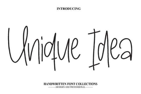 Unique Idea: A Handwritten Font Built for Real Campaign Visuals