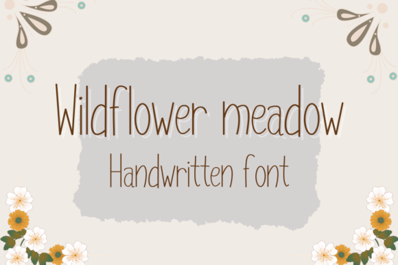 Wildflower Meadow Font: A Handwritten Typeface for Small Business
