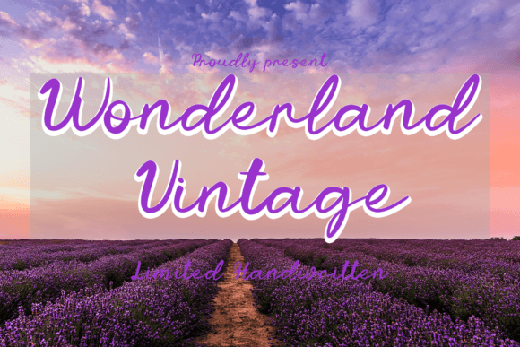 Wonderland Vintage Font: A Crafty Maker's Handwriting Dream